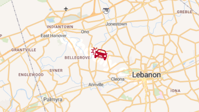 Fiery crash knocks down pole, shuts down Lebanon County road