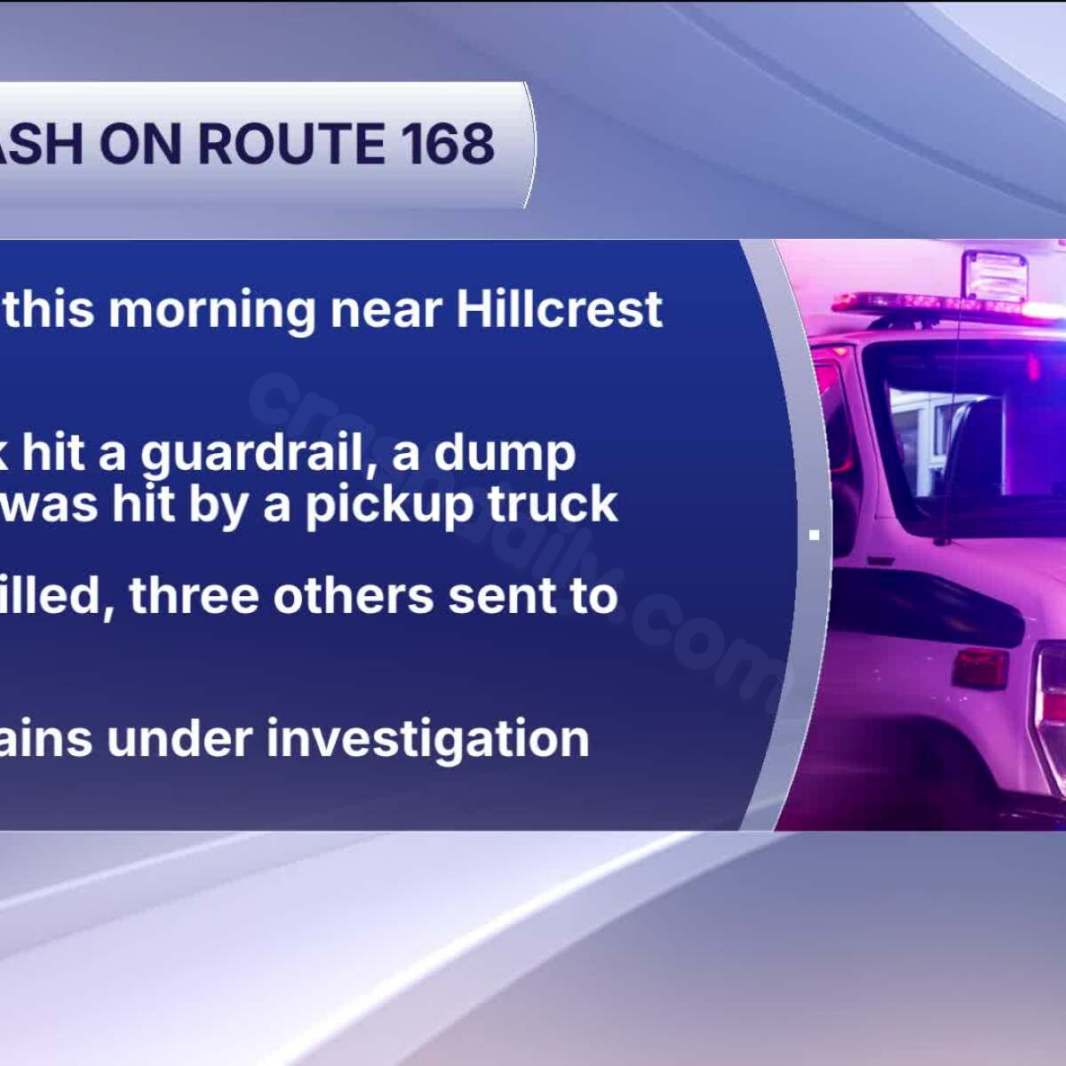 Man killed in Chesapeake crash after work truck crosses guardrail and hits dump truck