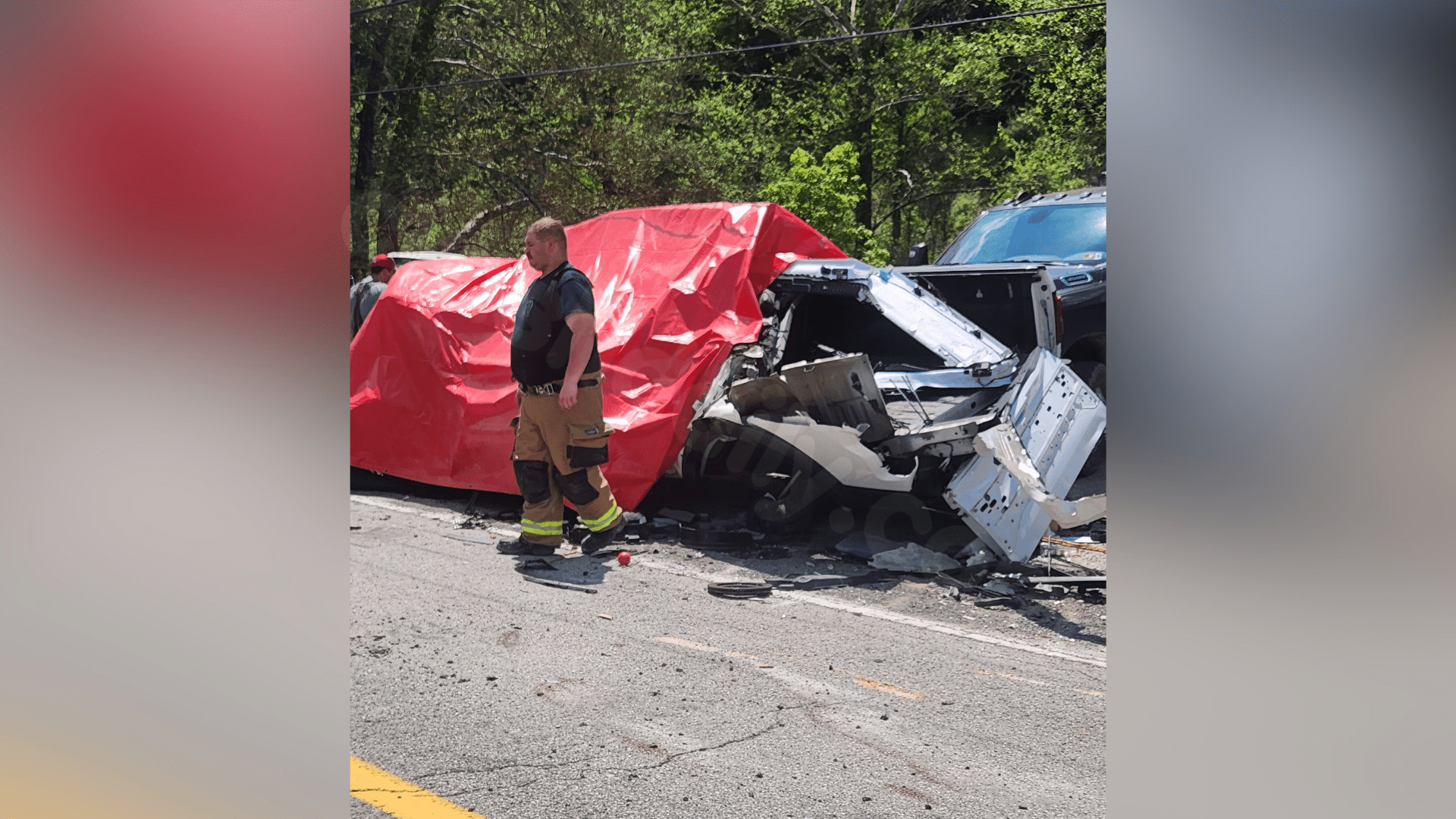 PHOTOS: Wreck involving log truck shuts down U.S. 50