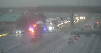 Southbound lanes of Colorado's I-25 closed near Castle Rock due to crash