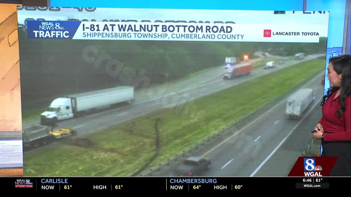 Coroner called to crash on I-81 in Cumberland County
