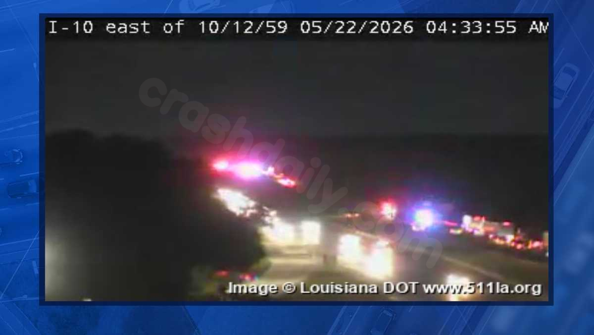 DRIVER ALERT: Multiple crashes, including one fatal, lead to heavy backups on I-10 East before Mississippi state line
