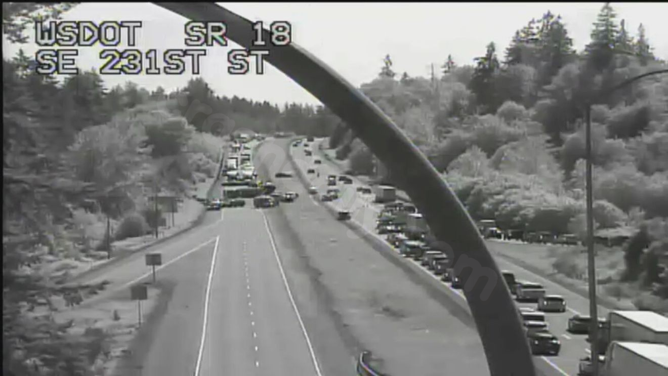 Wrong-way driver suspected in SR 18 pileup near SR 169