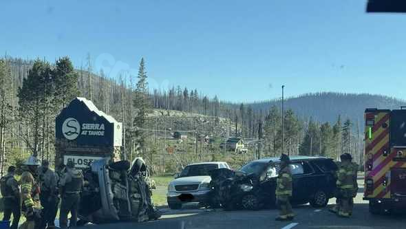 A man is dead after a crash in South Lake Tahoe, CHP says