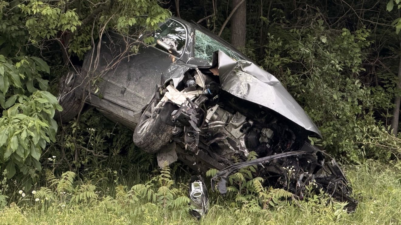 Overturned vehicle crash under investigation