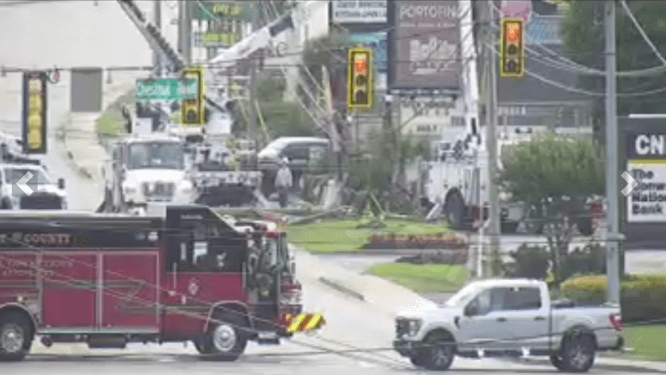 Gas line secured after crash on N Kings Highway sends 2 to the hospital