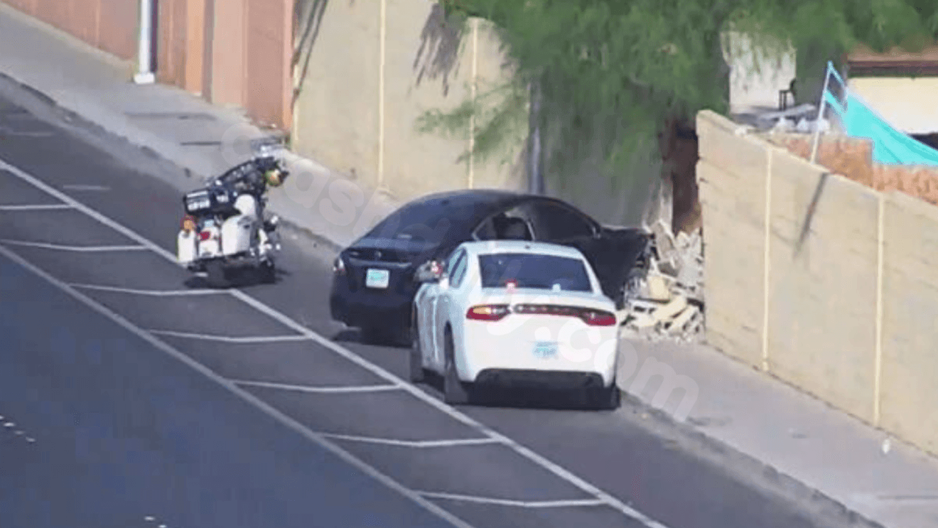 Impairment suspected as driver loses control, hits wall near Desert Inn and Nellis