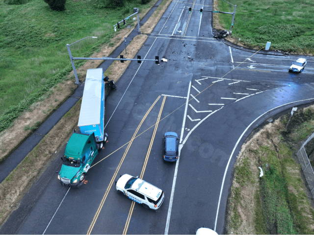 1 dead, 1 critically injured after car crashed into semi-truck, burst into flames