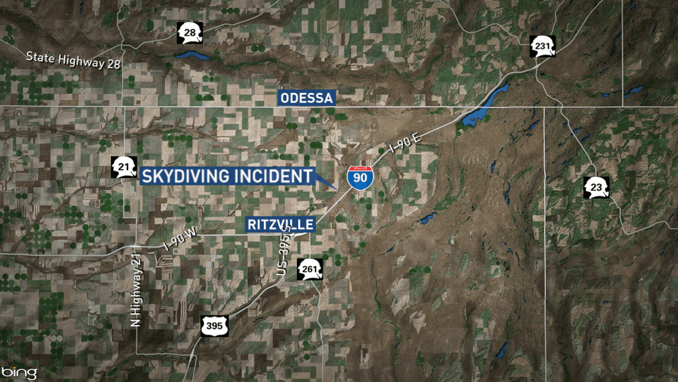 Skydiver killed, another hospitalized after midair collision in eastern Washington