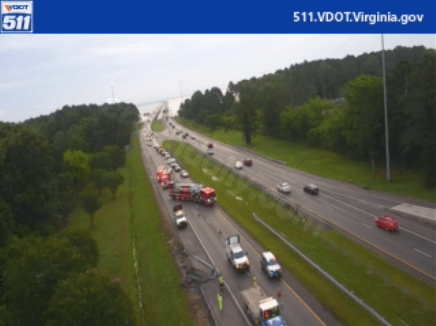 1 taken to hospital after crash at Monitor-Merrimac Memorial Bridge Tunnel in Suffolk