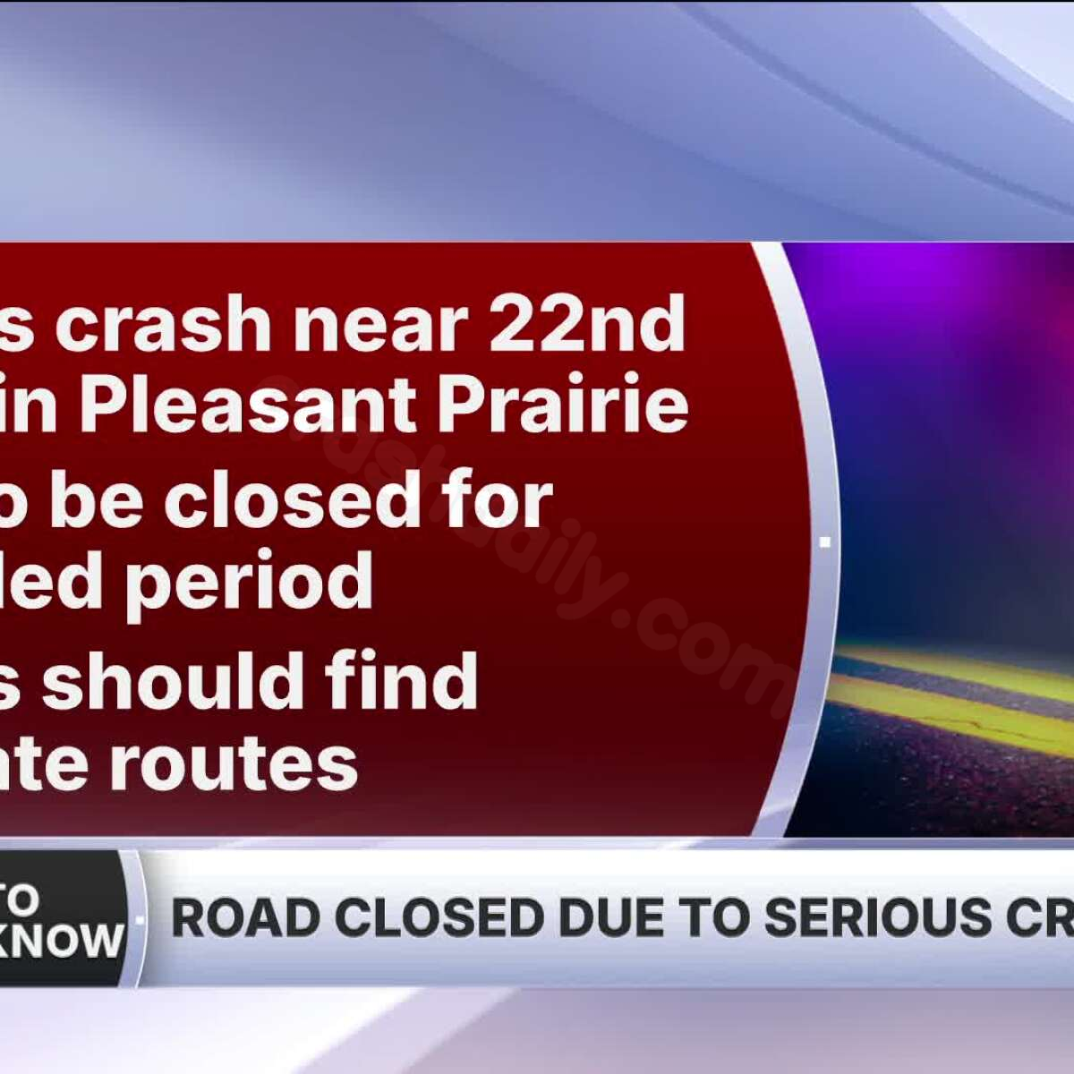 Driver dies in early morning single-vehicle crash in Pleasant Prairie