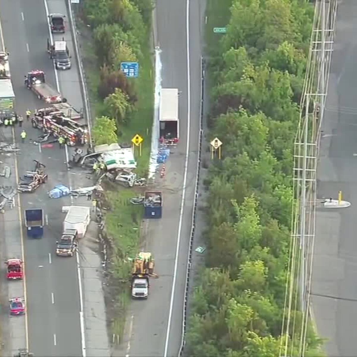 I-94 reopens in the Ann Arbor area following semi crash & hazardous spill