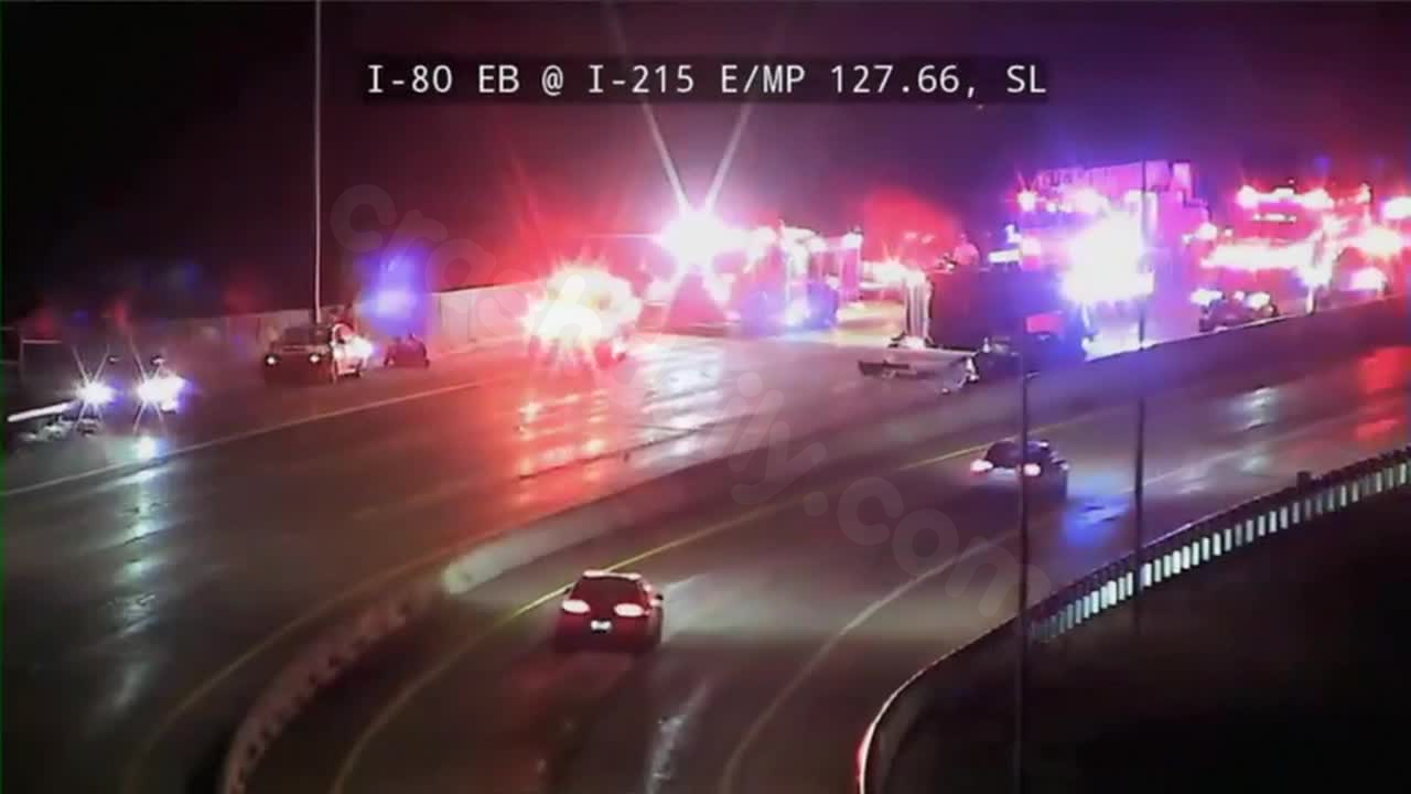 TRAFFIC ALERT: Northbound I-215 lanes closed at Foothill Drive due to crash