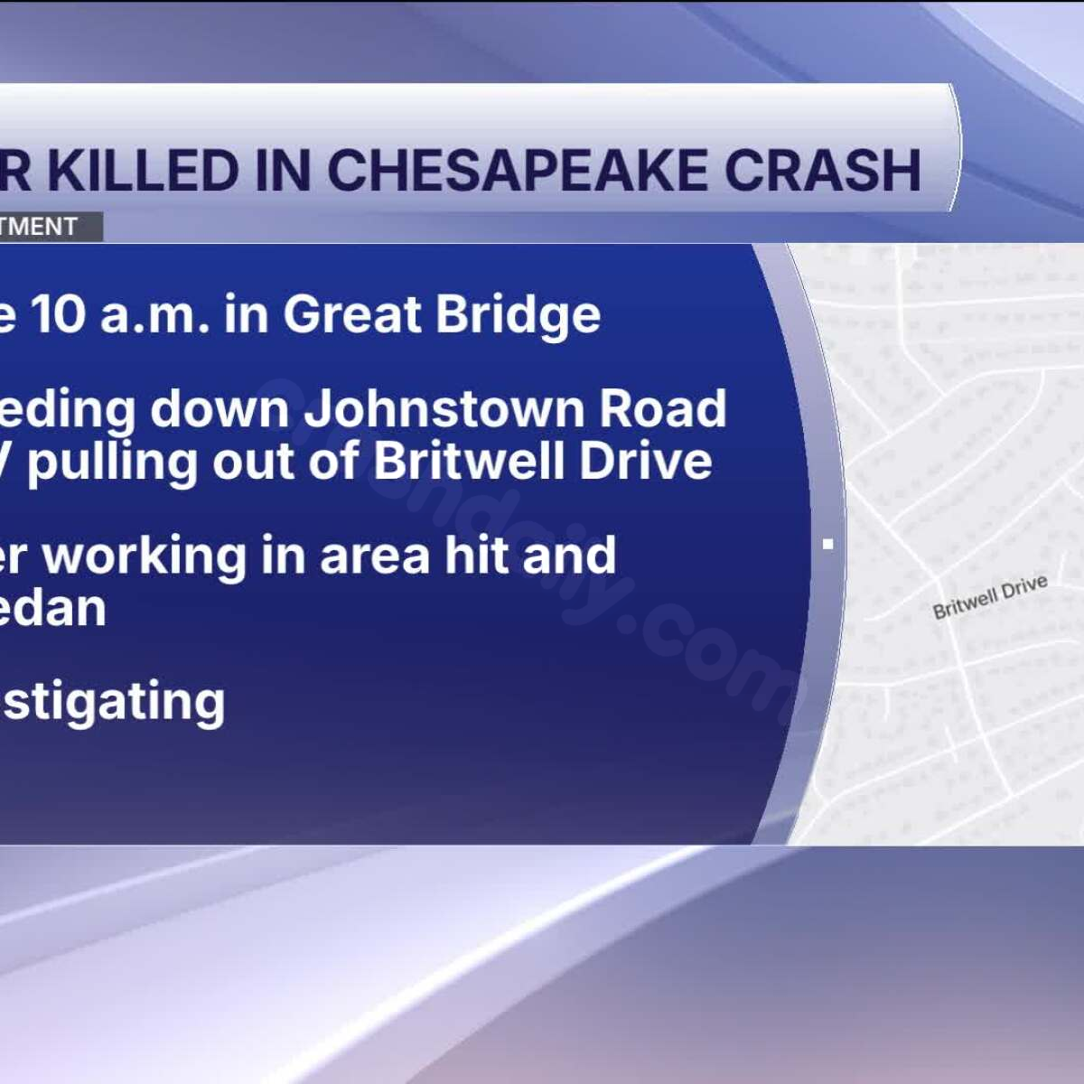 Landscaper killed after car crash on Johnstown Road; investigation ongoing: CPD