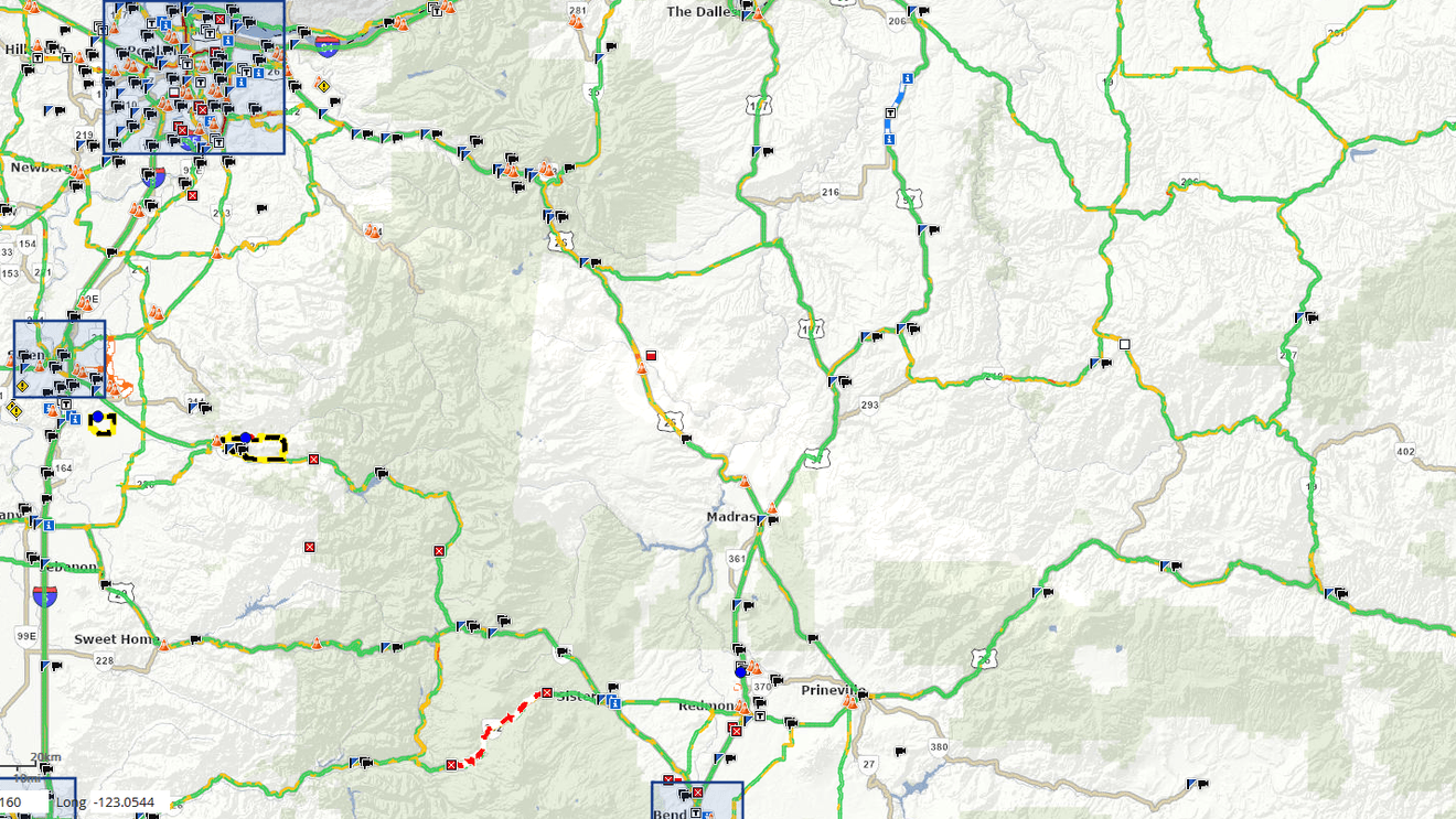 ODOT: Highway 26 closed both ways near Warm Springs, no timetable to reopen
