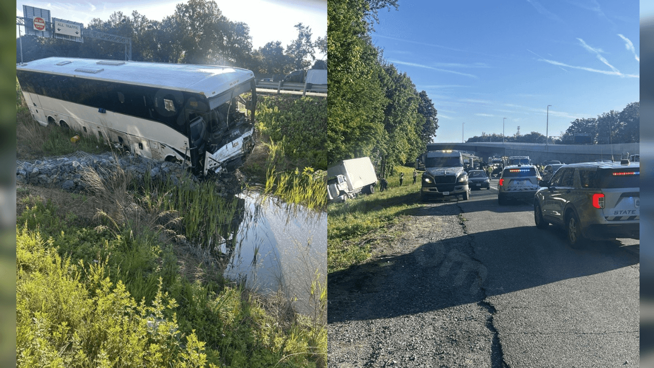 Bus plowed into slowing traffic before deadly I-95 crash in Virginia, NTSB says