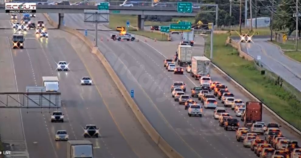 Deadly crash closed northbound I-35 at Santa Fe Street in Olathe