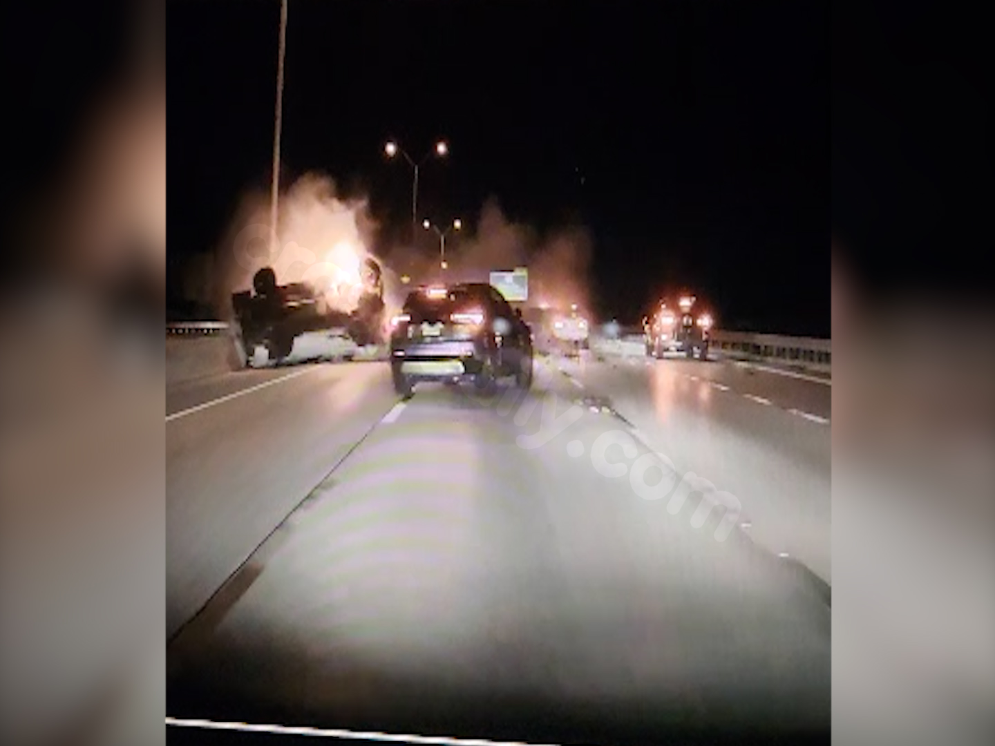 VIDEO: 1 dead after wrong-way fiery 4-car crash on I-275 in Tampa