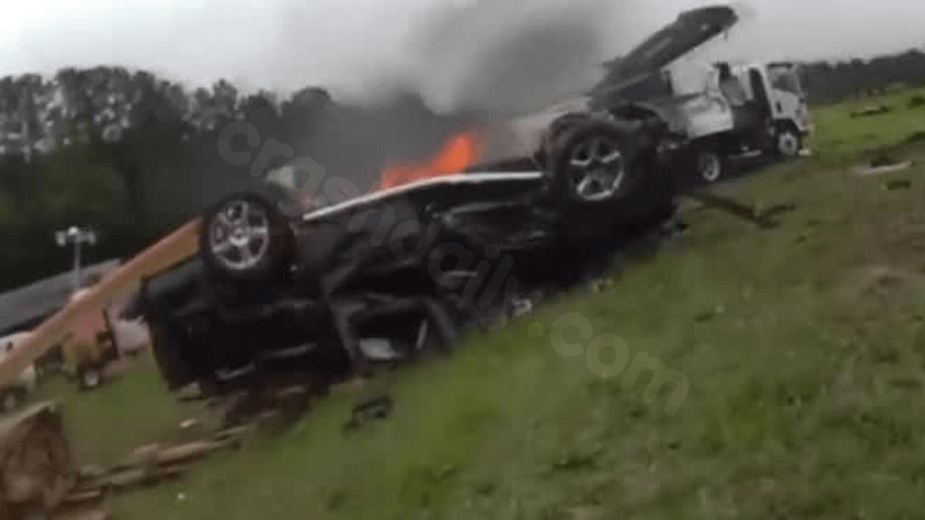 VIDEO: Officer saves man from burning car after severe crash