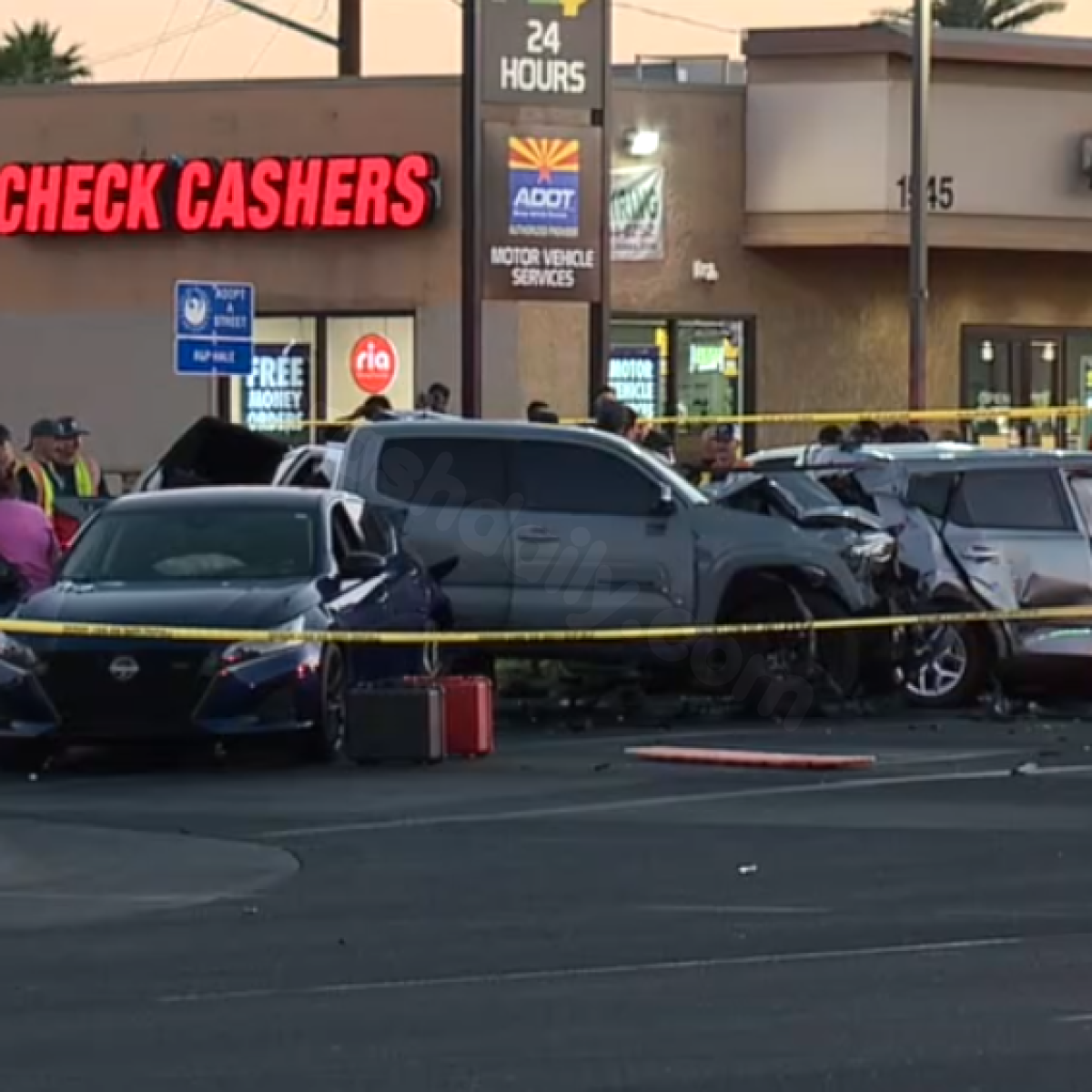 Eight people, including three children, hurt in multi-vehicle crash near 16th Street and Thomas Road