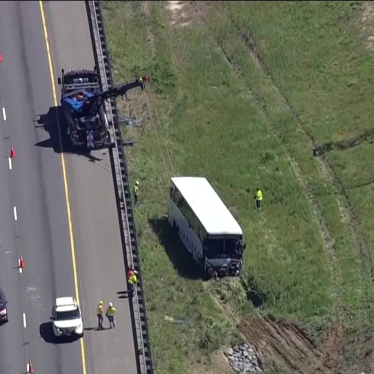 Felony charges filed against bus driver in Virginia I-95 chain-reaction crash that killed family