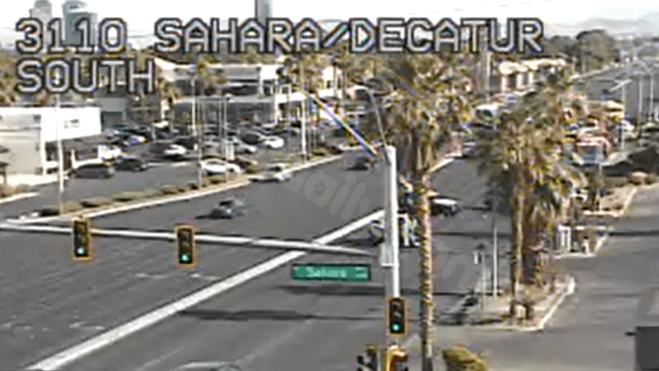Five-vehicle crash near Sahara and Decatur sends 1 to hospital, police say