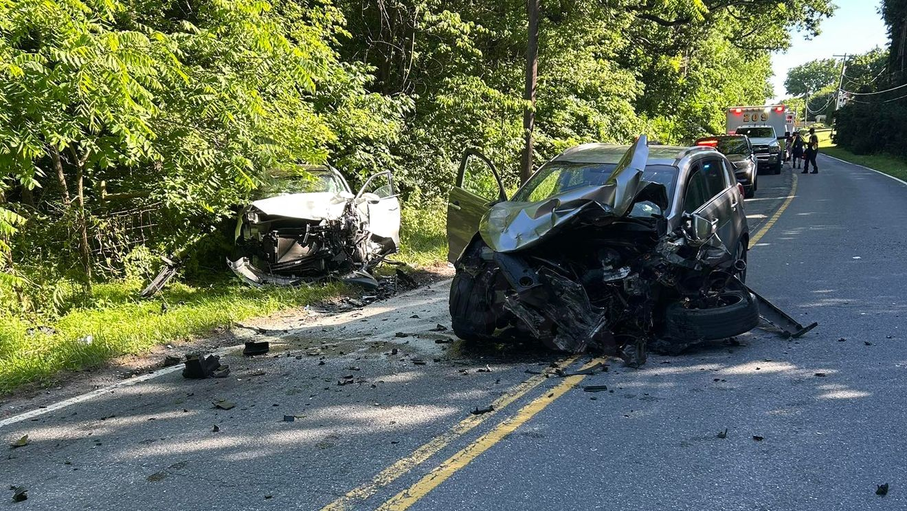 Four injured after crash involving cyclist in Frederick