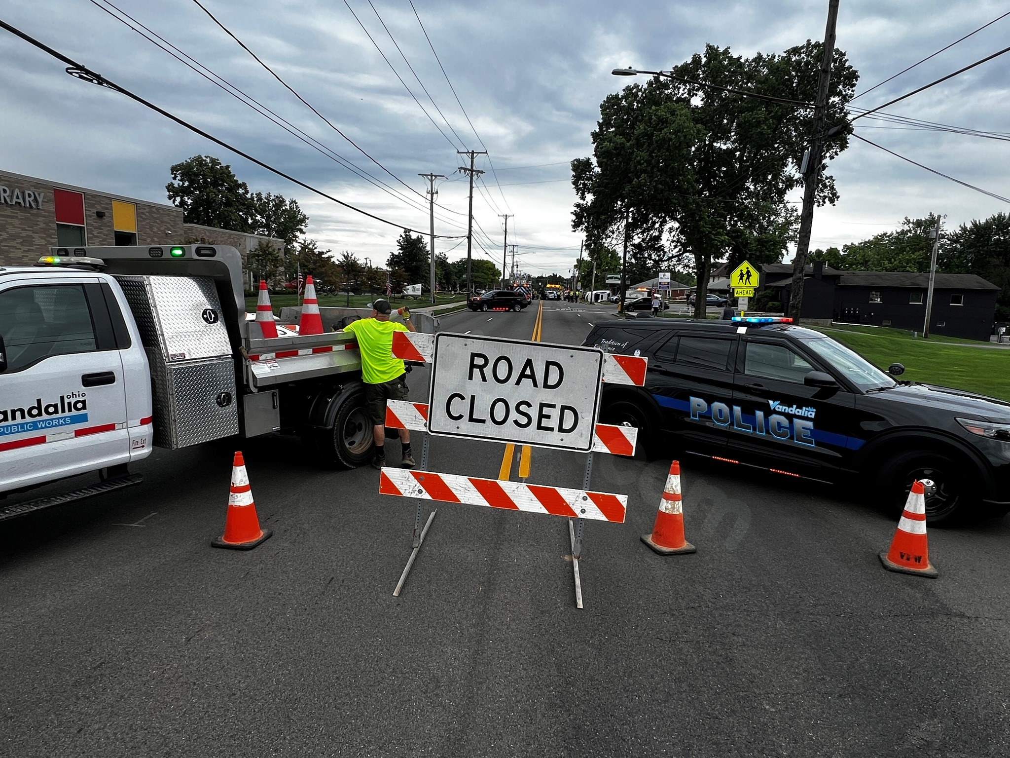 Part of major Vandalia road closed for most of afternoon