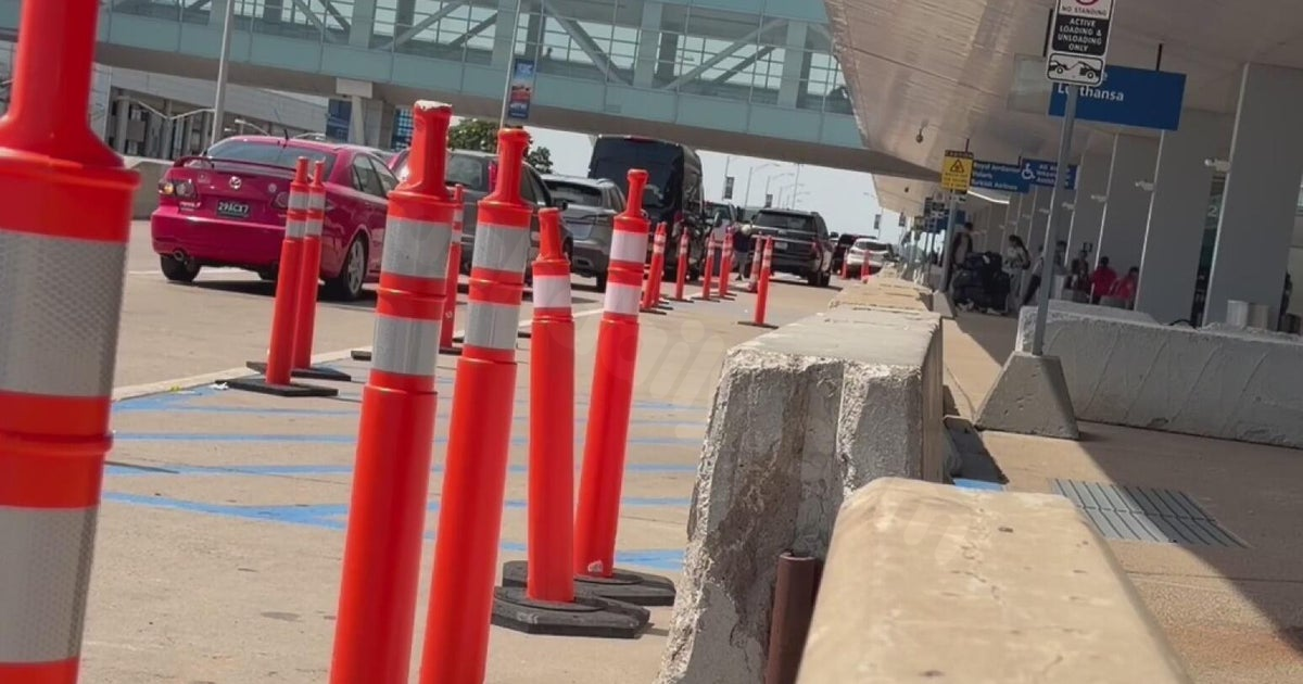 New barriers installed at Detroit Metro Airport after car crashes into Evans Terminal