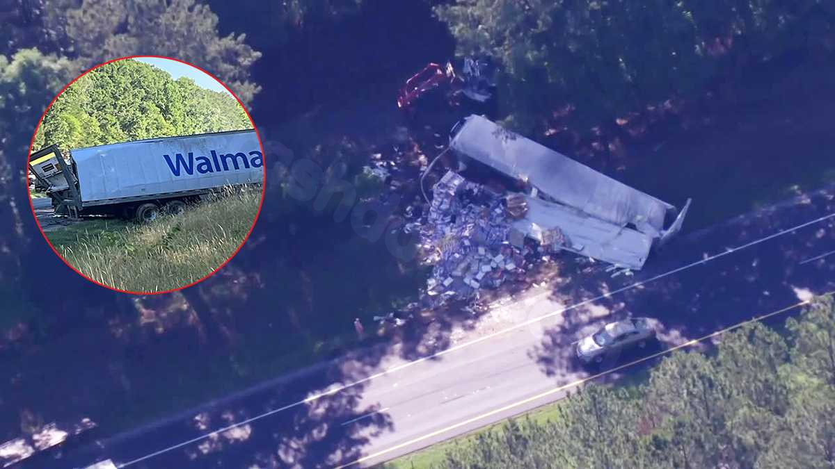 Driver dies when Walmart truck overturns along interstate in Upstate, troopers say