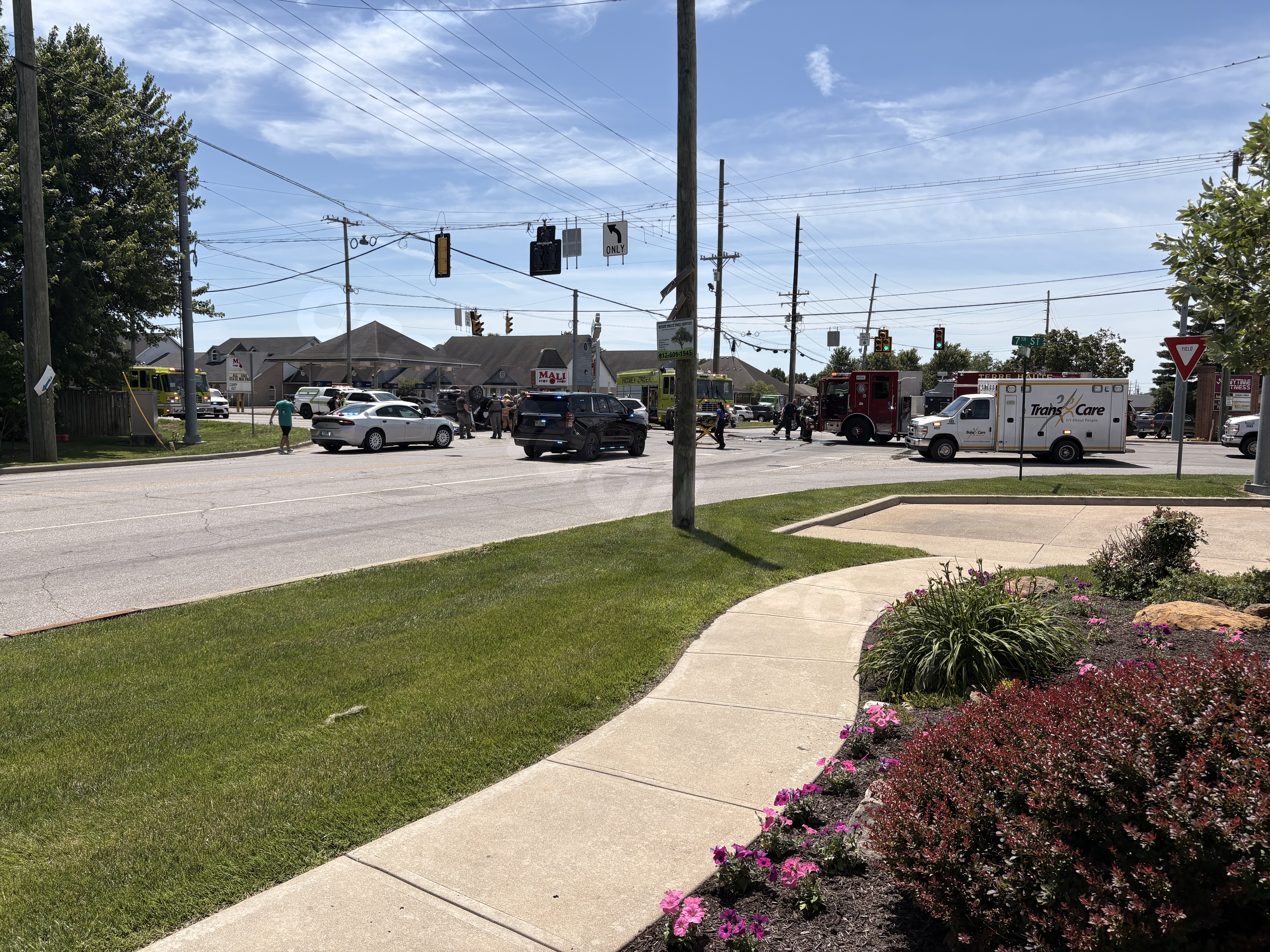 Police respond to accident on 7th and Springhill Drive