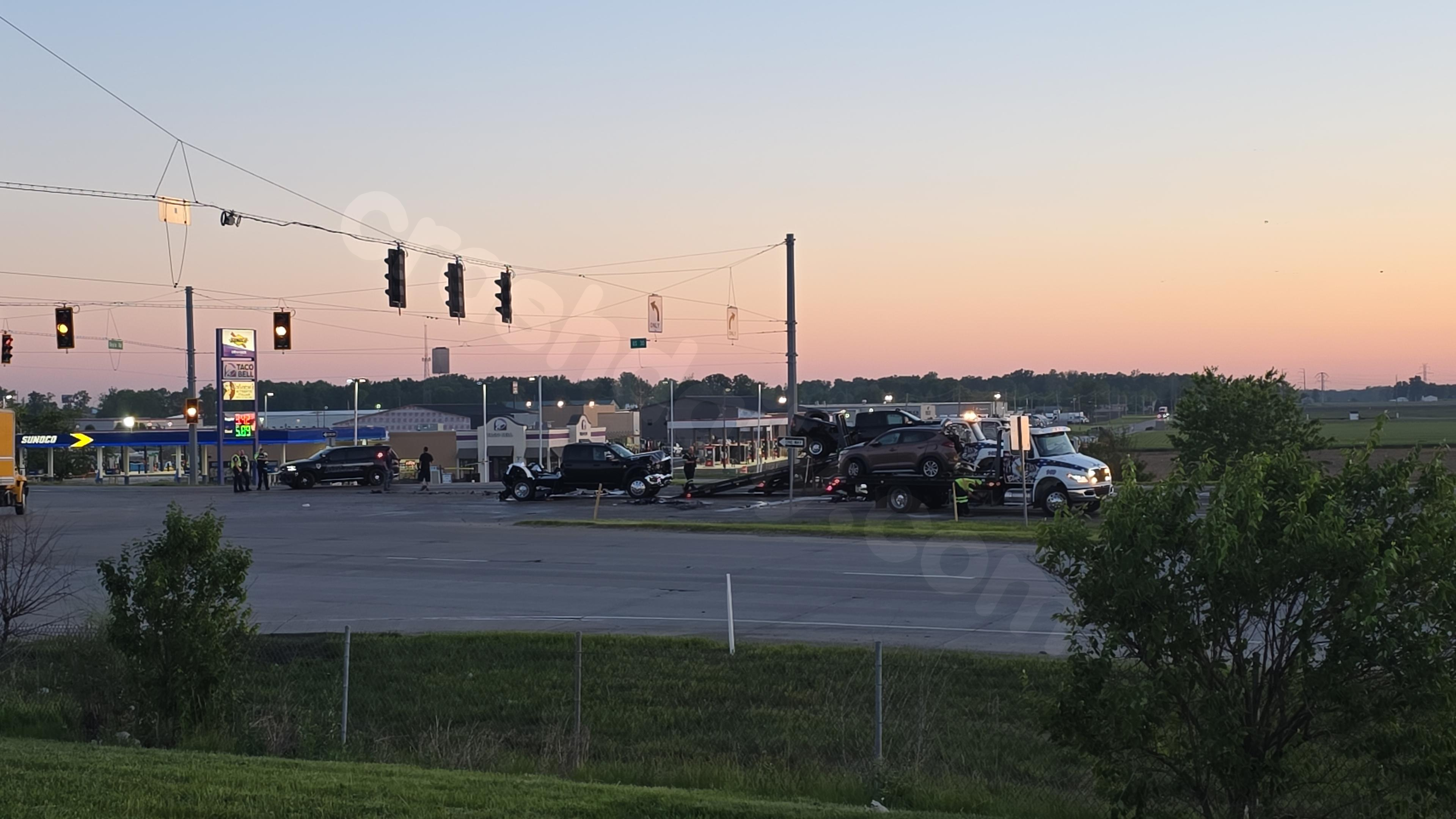 U.S. 30 back open following multi-vehicle crash east of New Haven