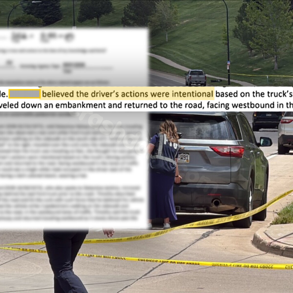 Witnesses say driver seemed to intentionally hit 3 pedestrians in fatal Highlands Ranch crash on Monday