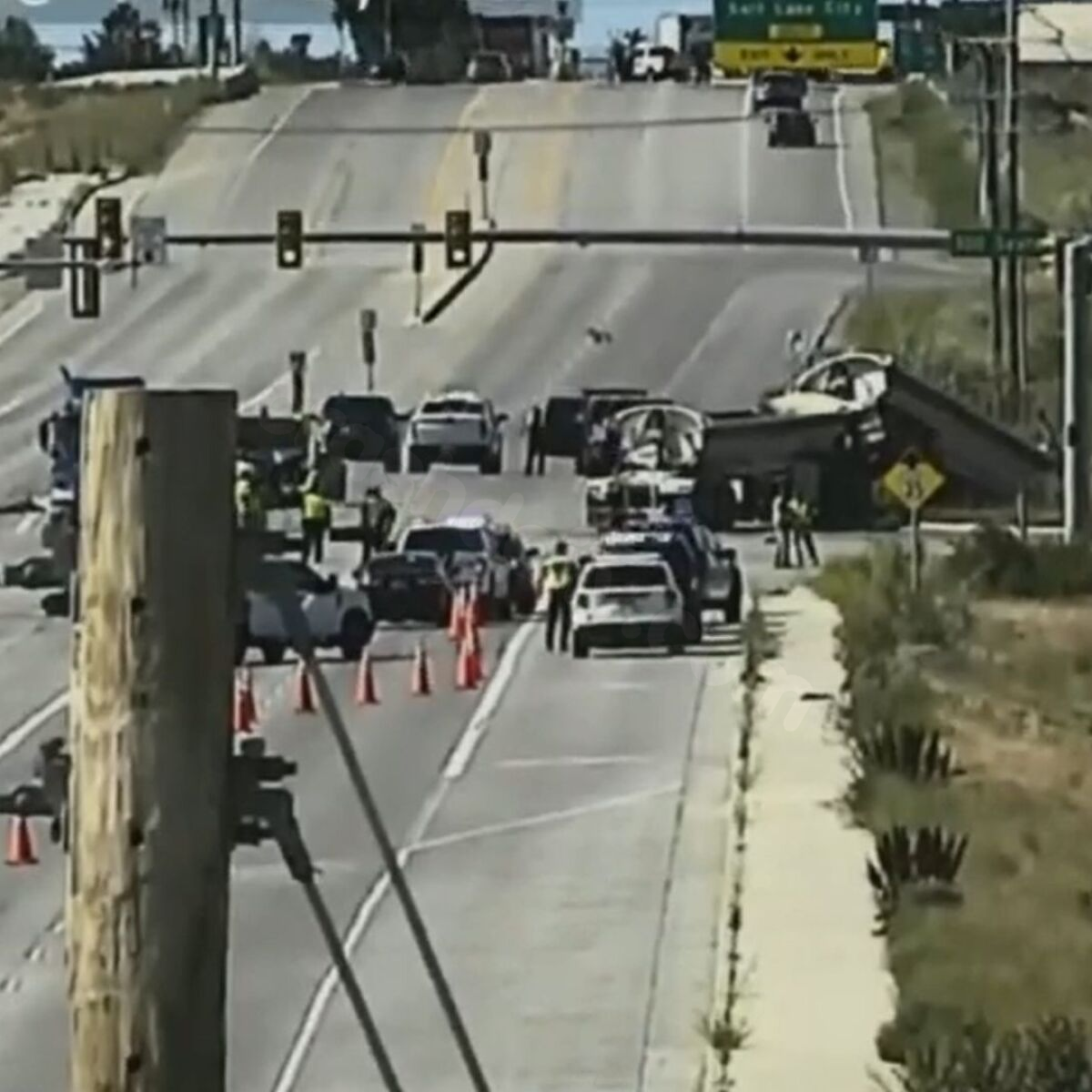 Crash between car and semi-truck leaves one dead in Salt Lake City