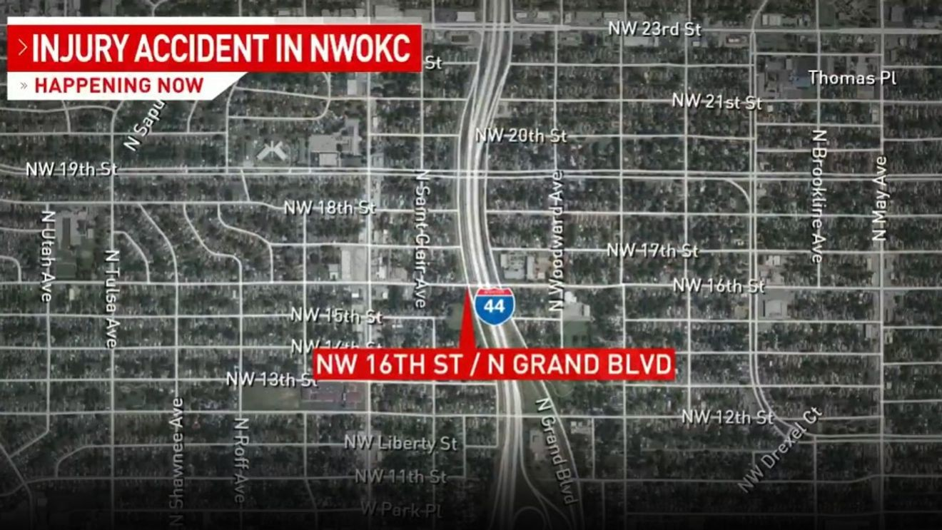 One injured in auto-pedestrian crash in northwest Oklahoma City