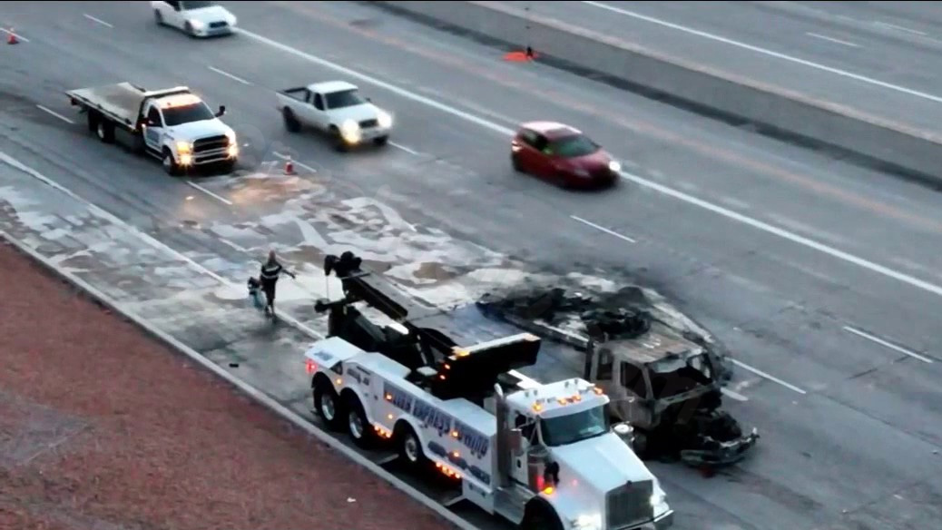 Tow truck driver killed in fiery crash on Loop 101