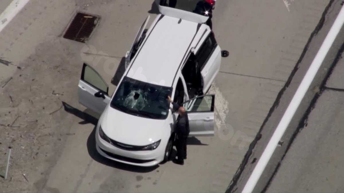 Debris from truck crashes through car windshield on I-70 in Washington County, dispatchers say