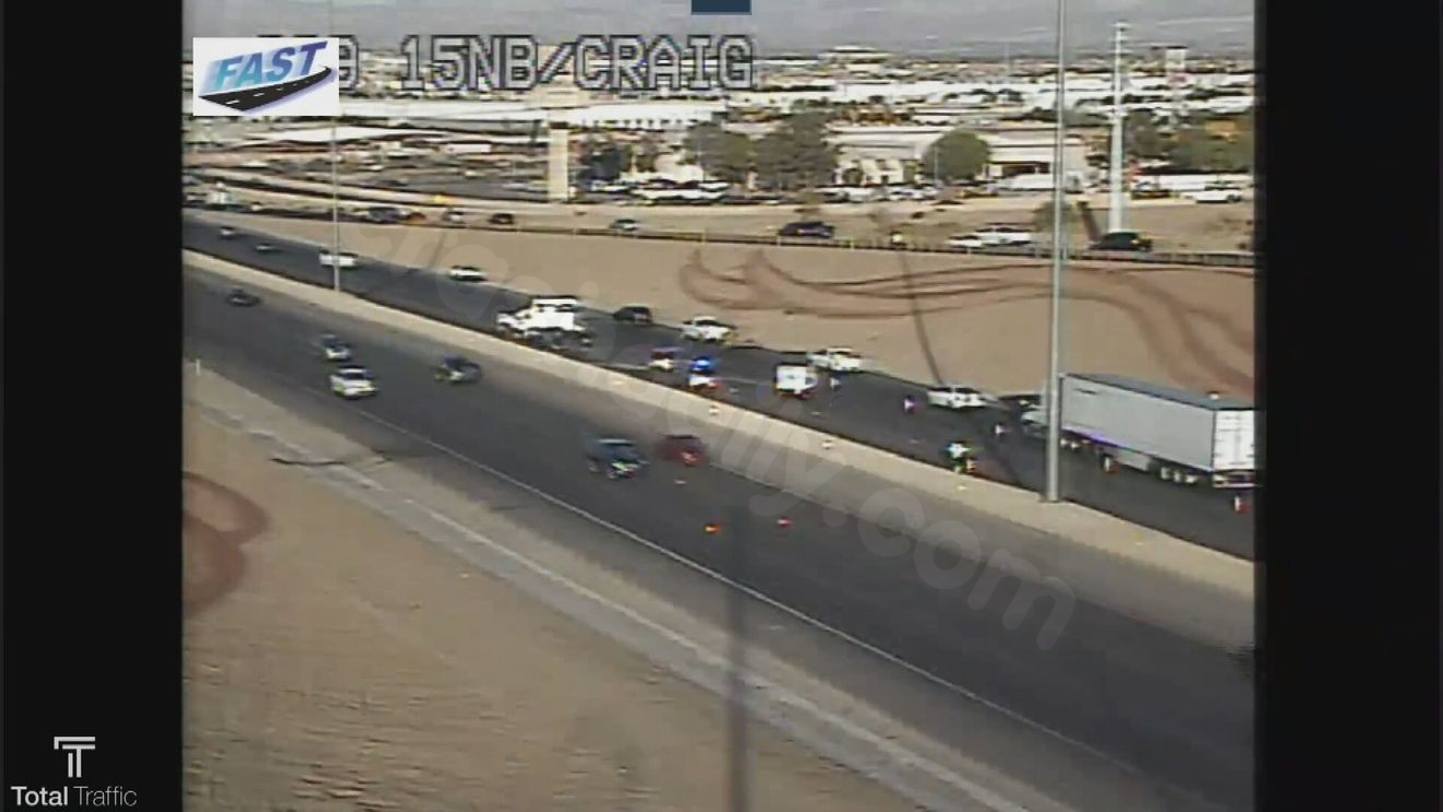 Two extricated after crash on I-15 near Craig Road