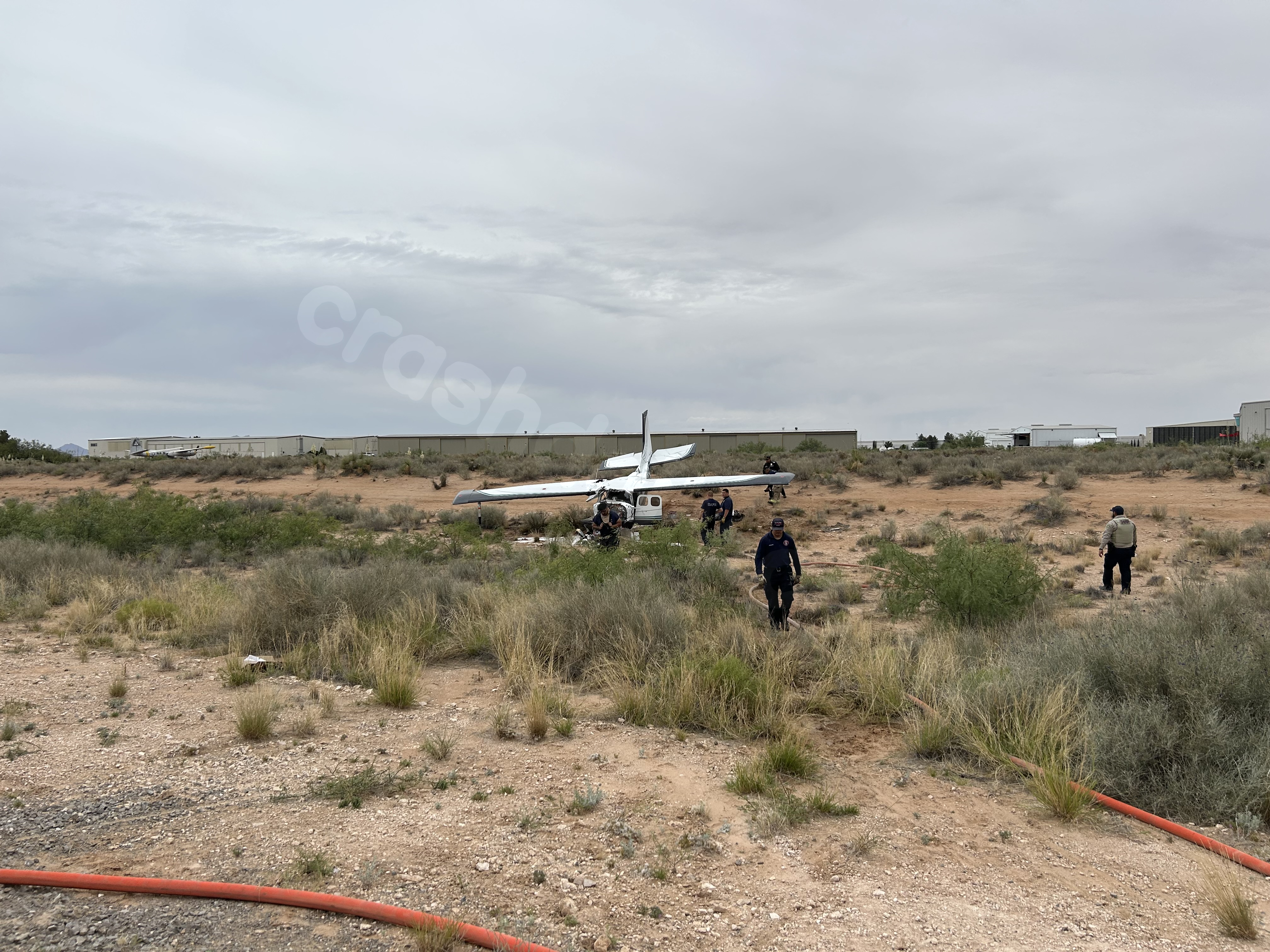 3 people airlifted after crash at Santa Teresa Airport