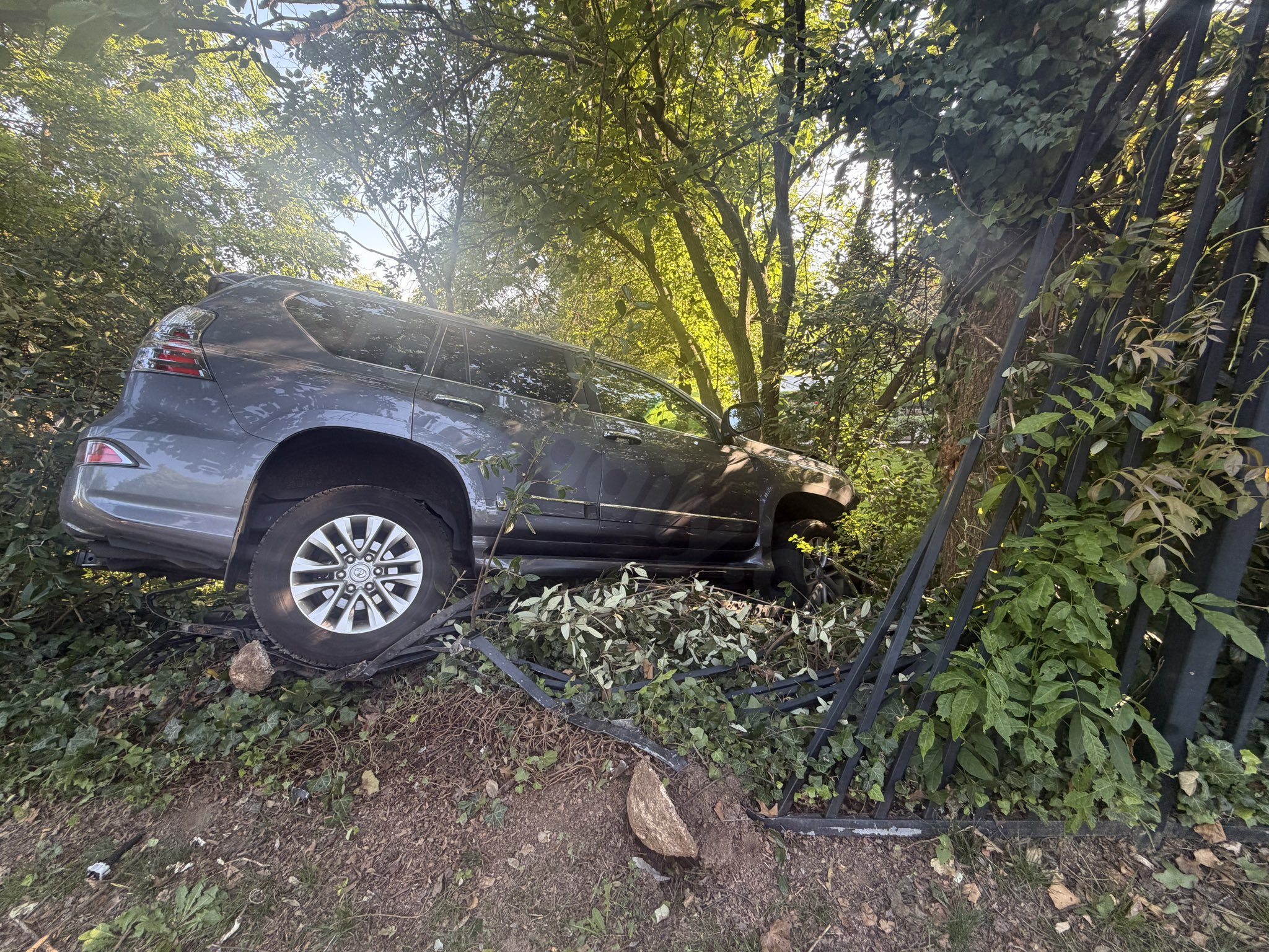 Car crashes into German embassy fence in DC