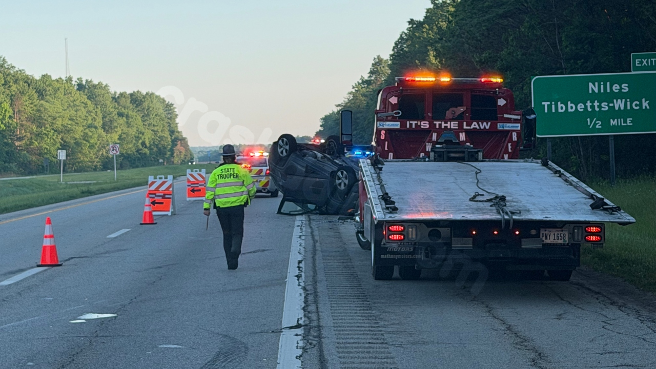 2-car crash slows traffic on Route 11