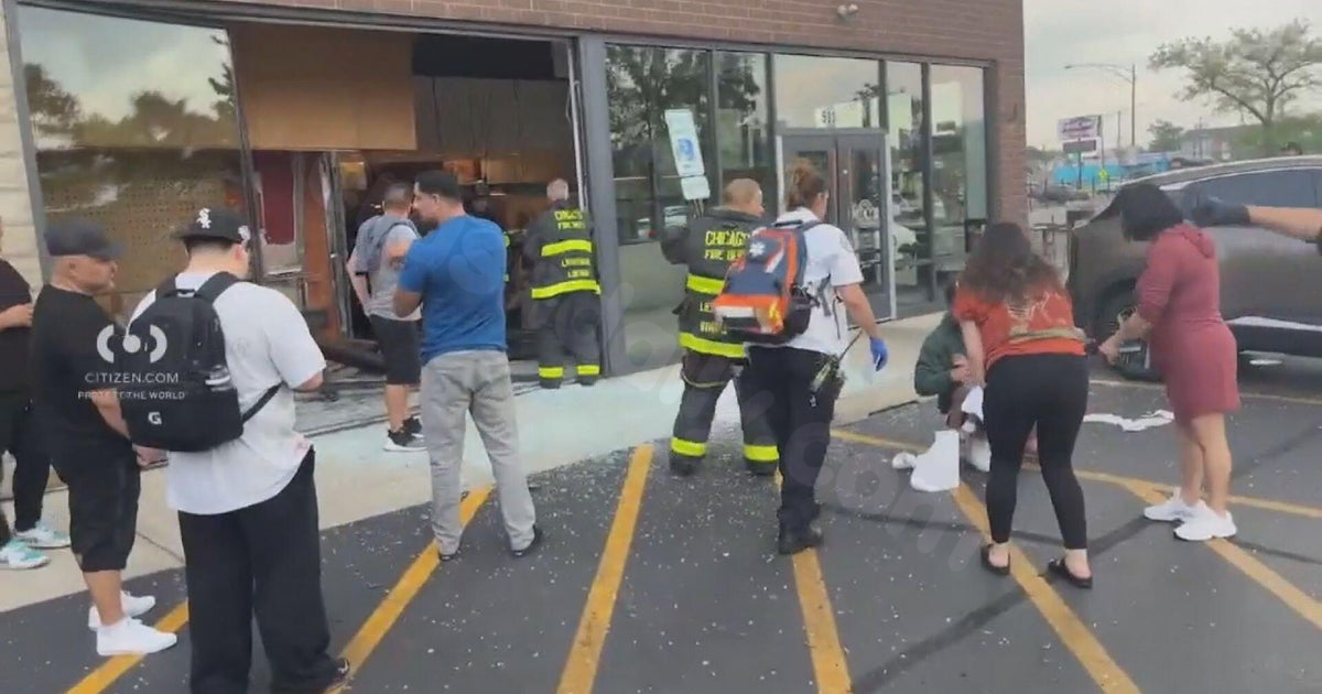 2-year-old among 5 injured when car crashes into Chipotle on Southwest Side of Chicago