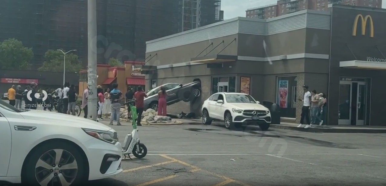 Car crashes through McDonald’s wall in NYC: FDNY