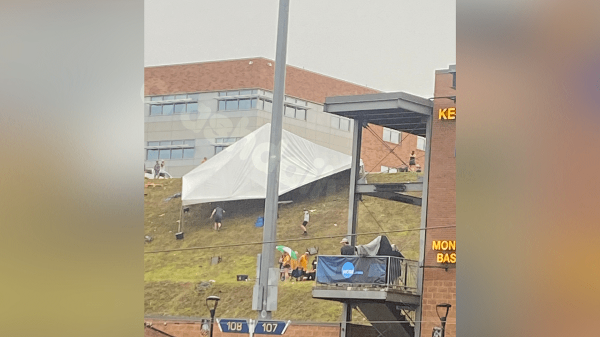 Multiple people injured after tent blows over at West Virginia ball park