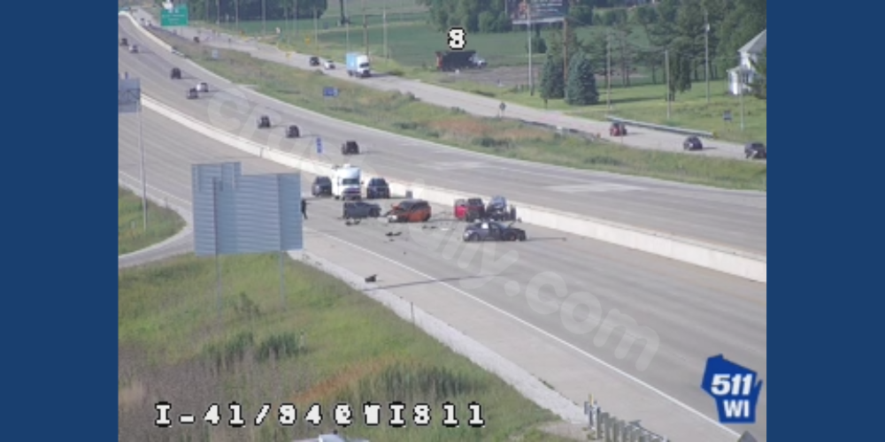 Multiple people injured in a six-car crash on I-94