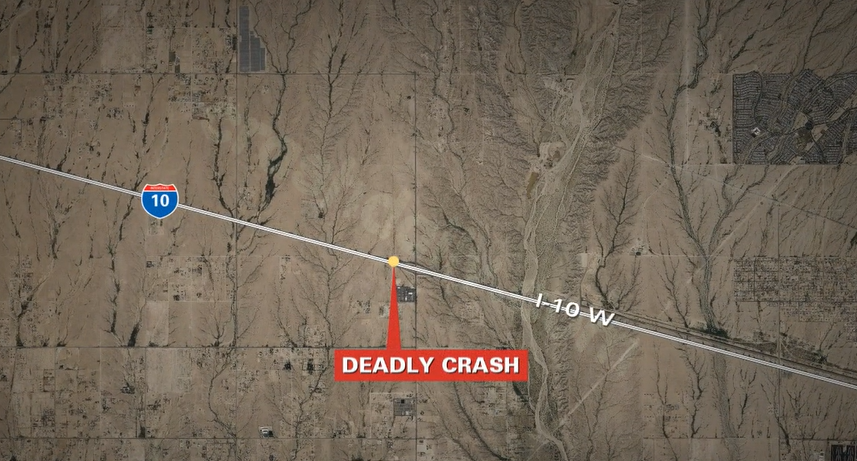 Wrong-way driver dies, 4 others hospitalized after I-10 crash