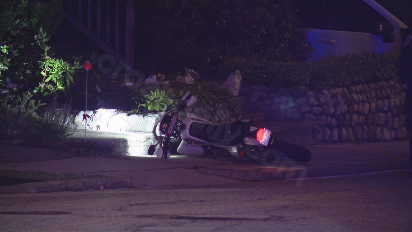 Crews respond to motorcycle crash on Transit Street in Woonsocket