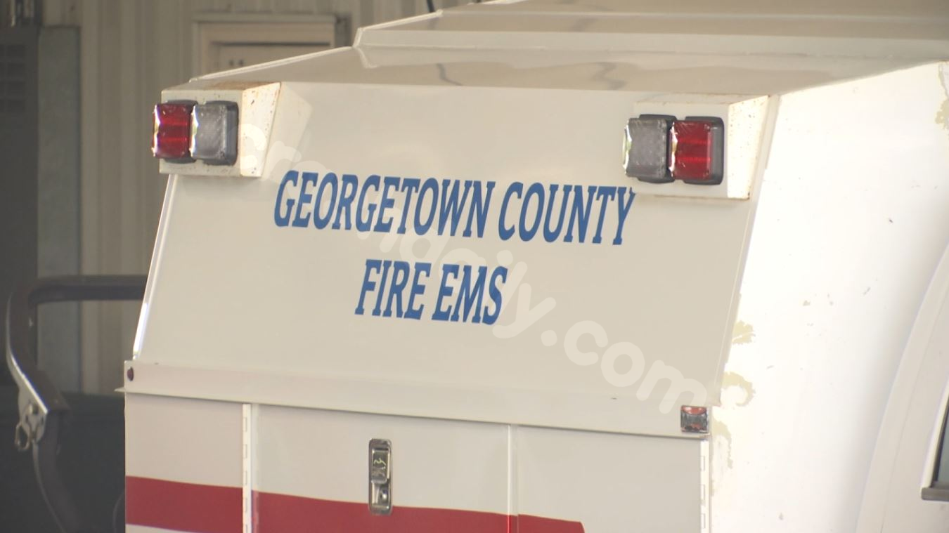 Georgetown County Fire and EMS responds to motor vehicle accident Sunday