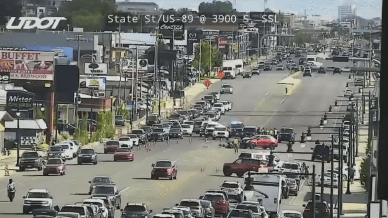 Two hospitalized after car, motorcycle crash in South Salt Lake
