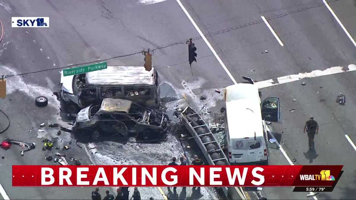 Driver of fleeing car dies in fiery crash in Belcamp, sheriff says